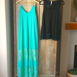 Medium maxi dress & lace tank top Dakota viola